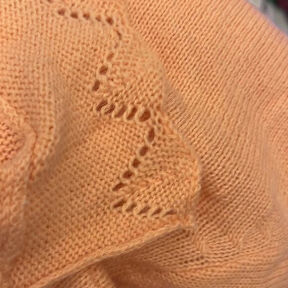 1980’s VINTAGE Dead Stock Changing Scene Embroidered Flower Sweater Size Small - Picture 6 of 7